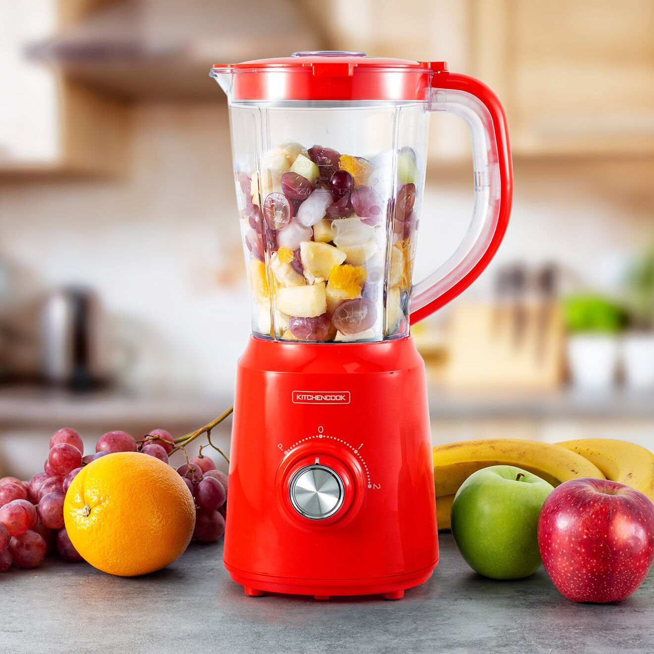 Kitchencook Blender 500W - EK1 rouge - 1,5 L