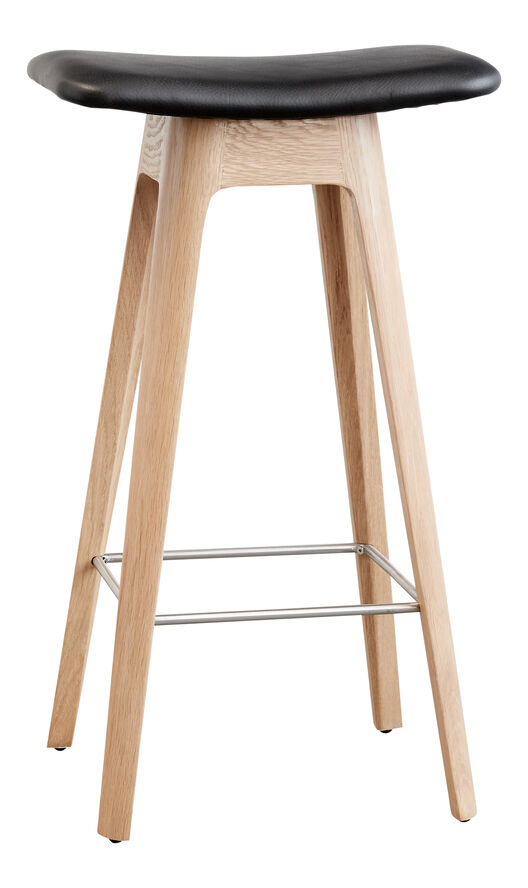 Andersen - Furniture HC1 Oak white pigm. lacquer leather seat Eg