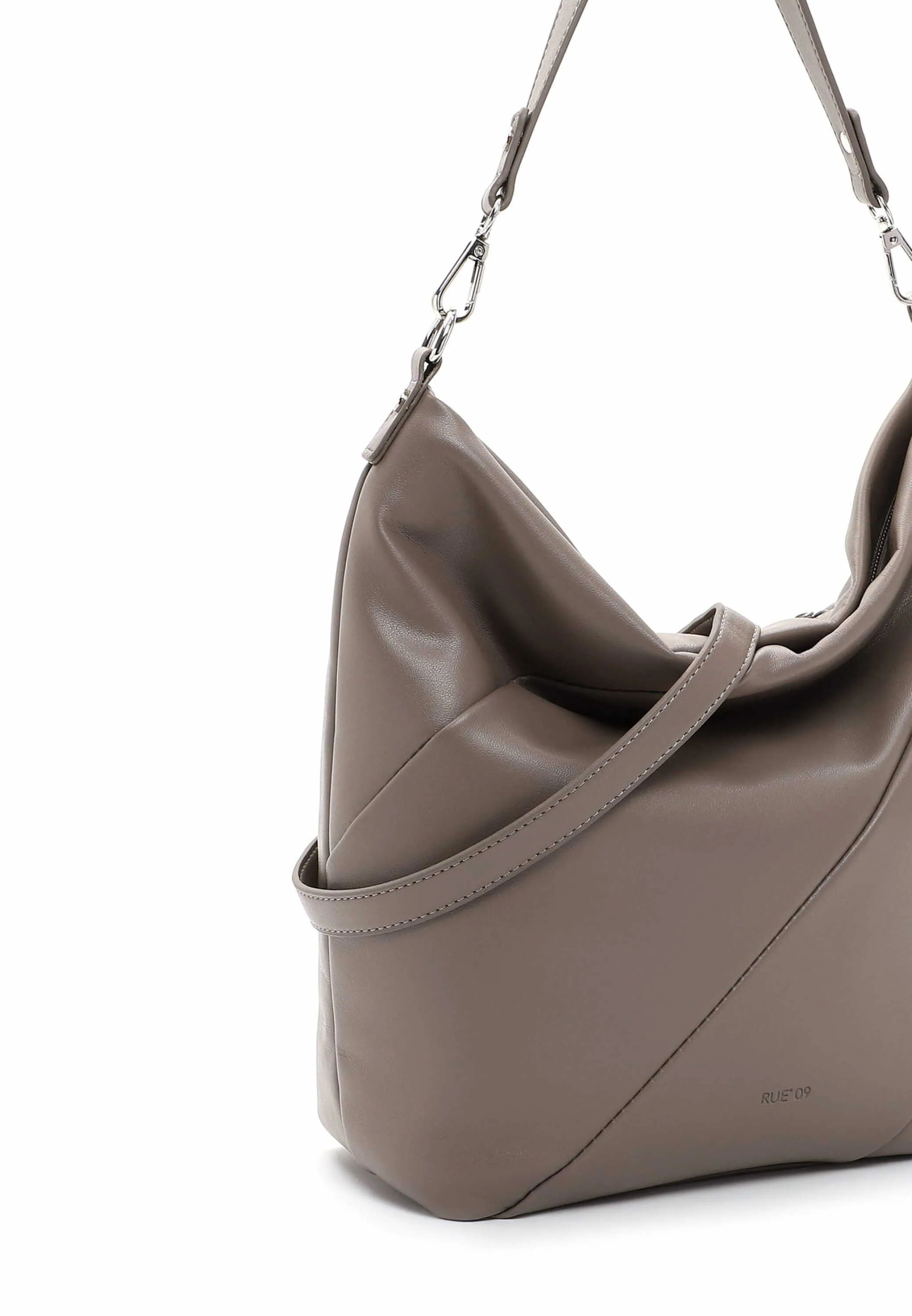 RUE68 Beuteltasche Taupe Lederimitat