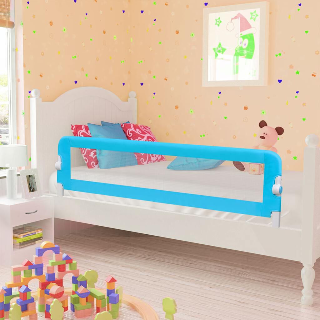 vidaXL Babybedhek blauw 120x42 cm polyester
