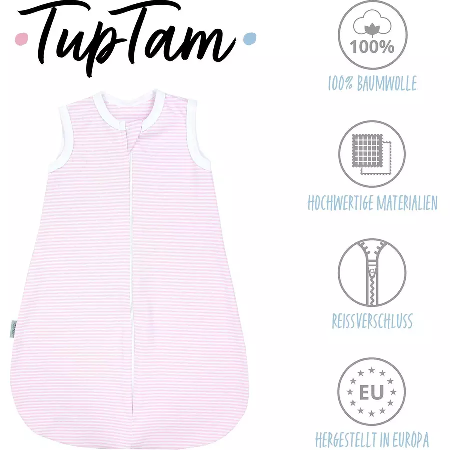 TupTam Baby Sommerschlafsack Kleine Kinder hellrosa