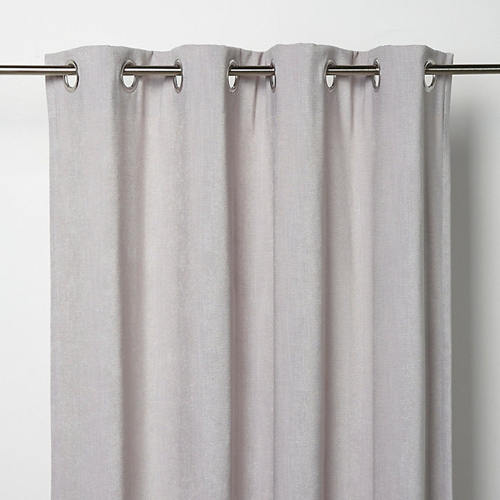 Rideau GoodHome Pahea gris l.135 x H.260 cm