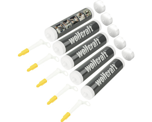 Lege patronen Wolfcraft 310ml 5 stuks.