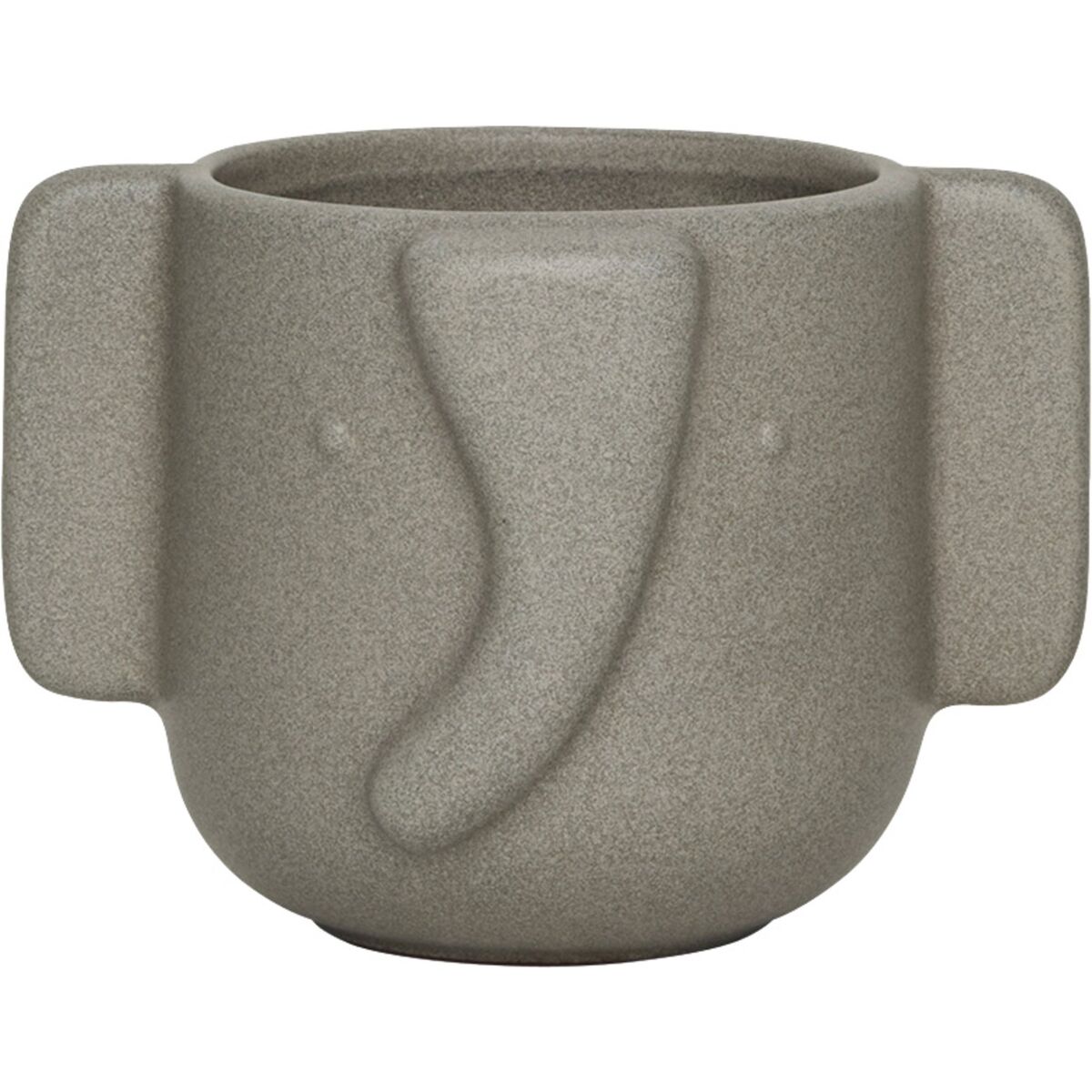 Elefant krukke 9 cm, stein