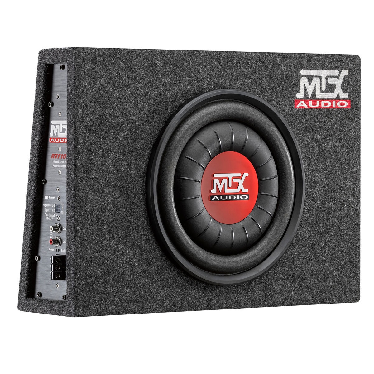 MTX RTF10P Plassbesparende Aktiv subwoofer med innebygd D-klasse forsterker