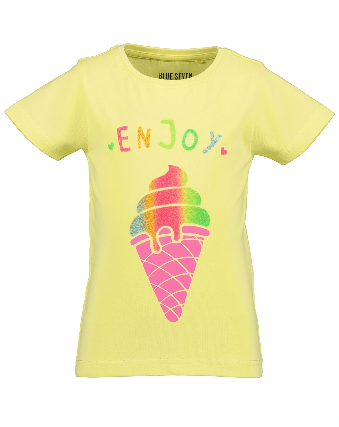 T-Shirt ENJOY in zitronengelb