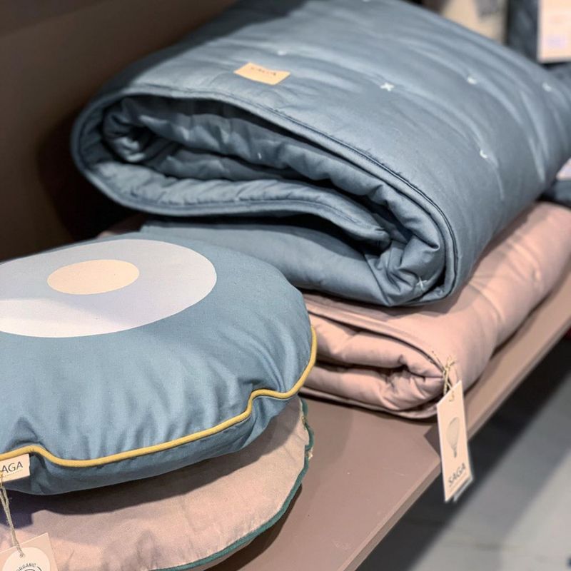 Saga Copenhagen Quiltet Babyteppe, Stella, Mauve