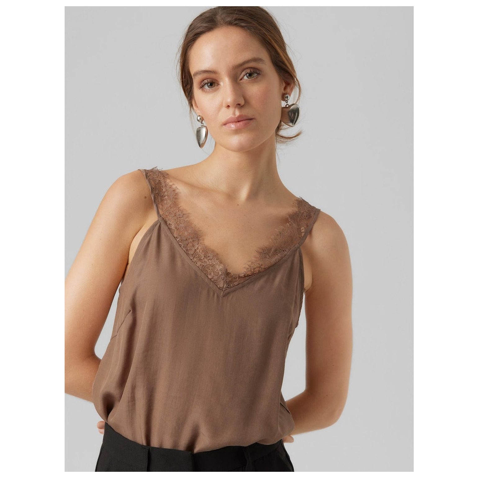 Vero Moda VMINA LACE SINGLET TOP WVN
