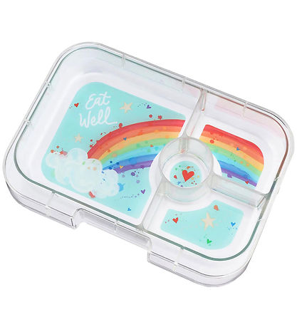 Yumbox Brotdose m. 4 Rum - Bento Panino - Misty Aqua - Rainbow T