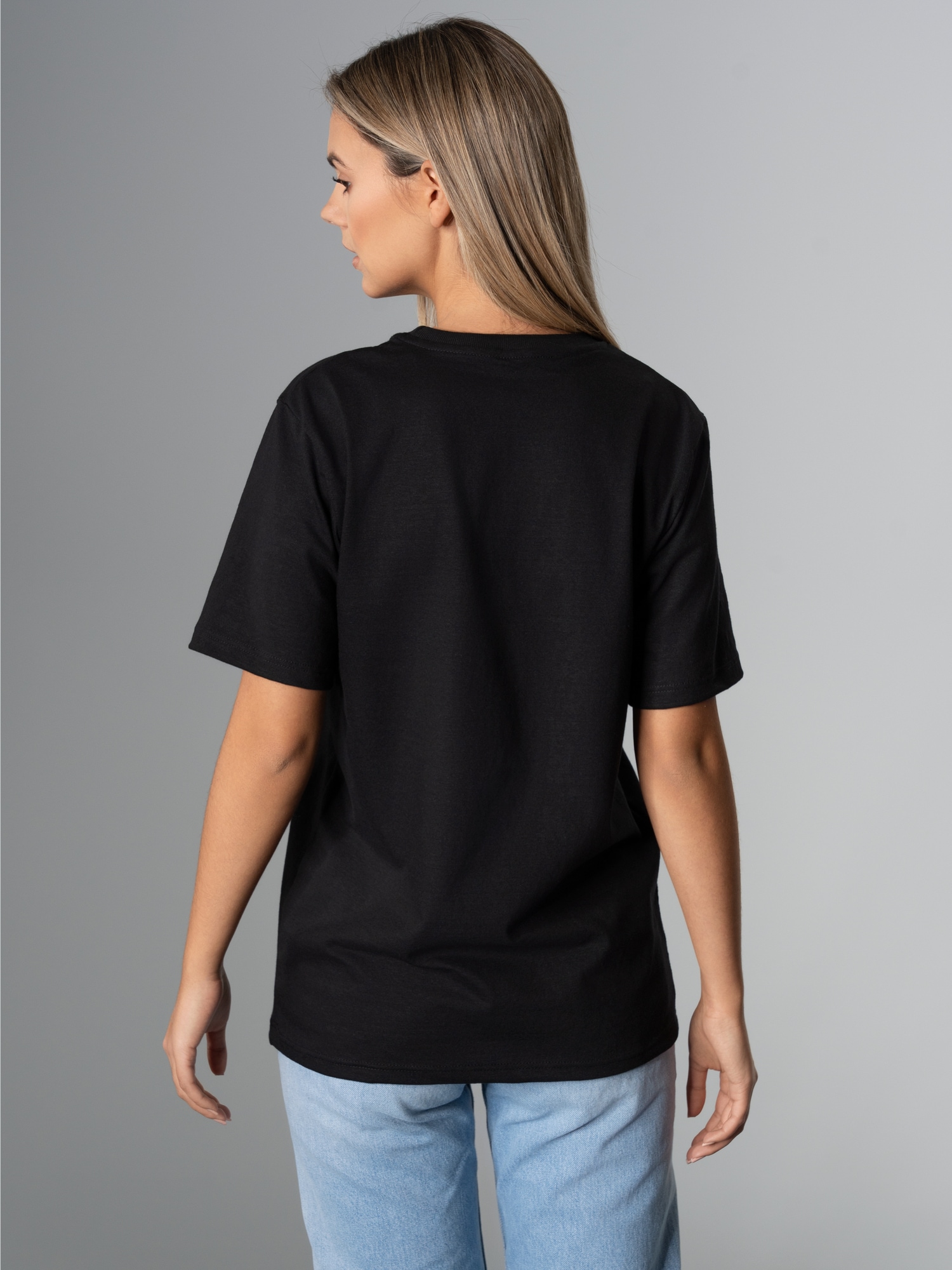 Heavy T-Shirt aus 100% recycelter Baumwolle Schwarz