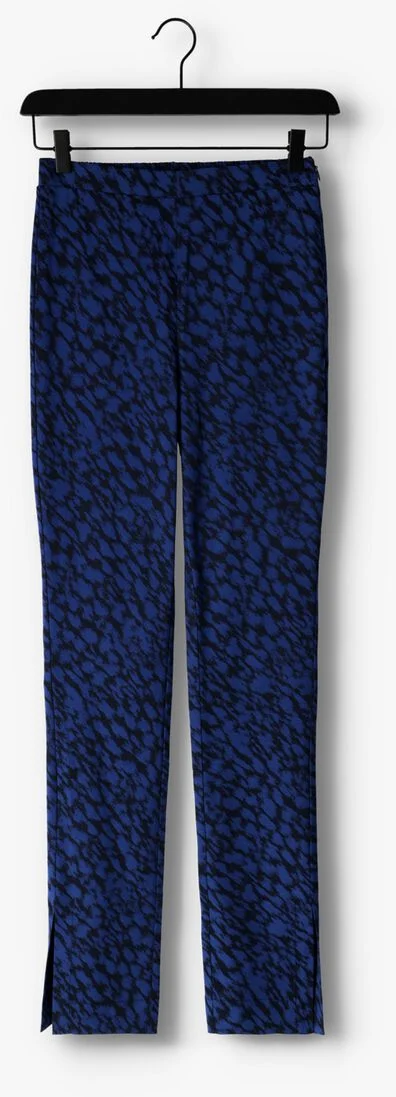 ALIX THE LABEL kobalt alix the label flared broek ladies woven sketchy animal flared pants
