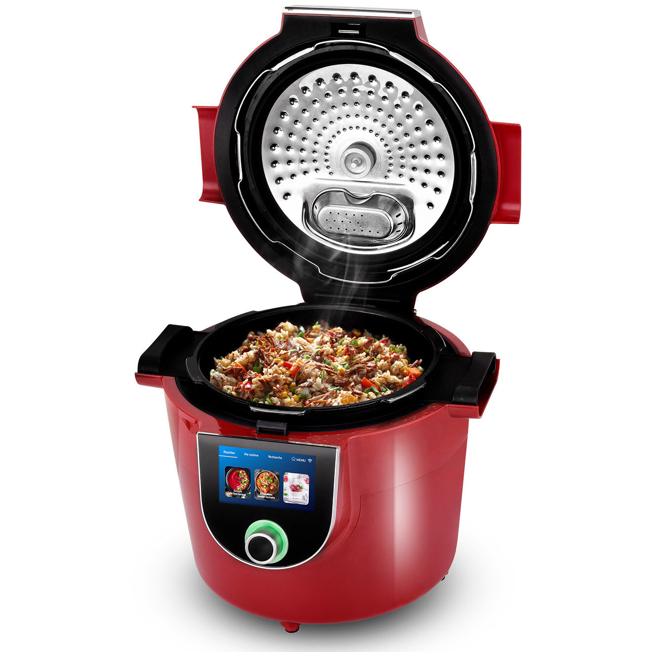 Kitchencook Autocuiseur intelligent avec connexion WIFI rouge - 5 L