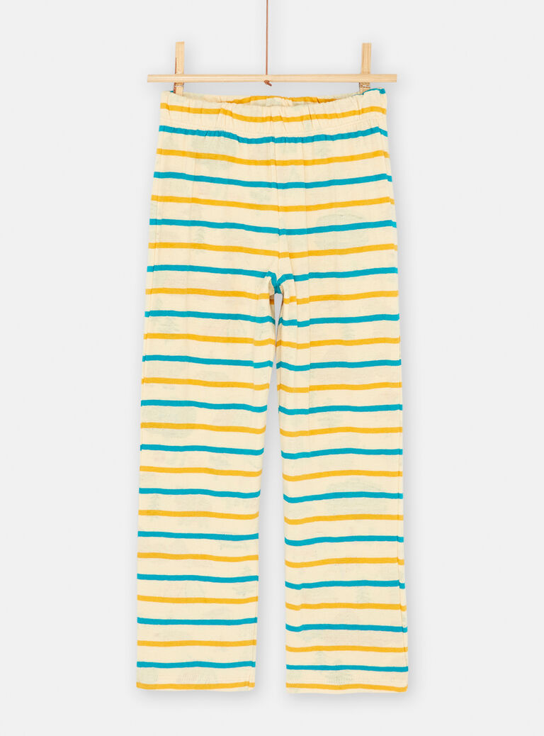 Pyjama beige à imprimé fantaisie garçon