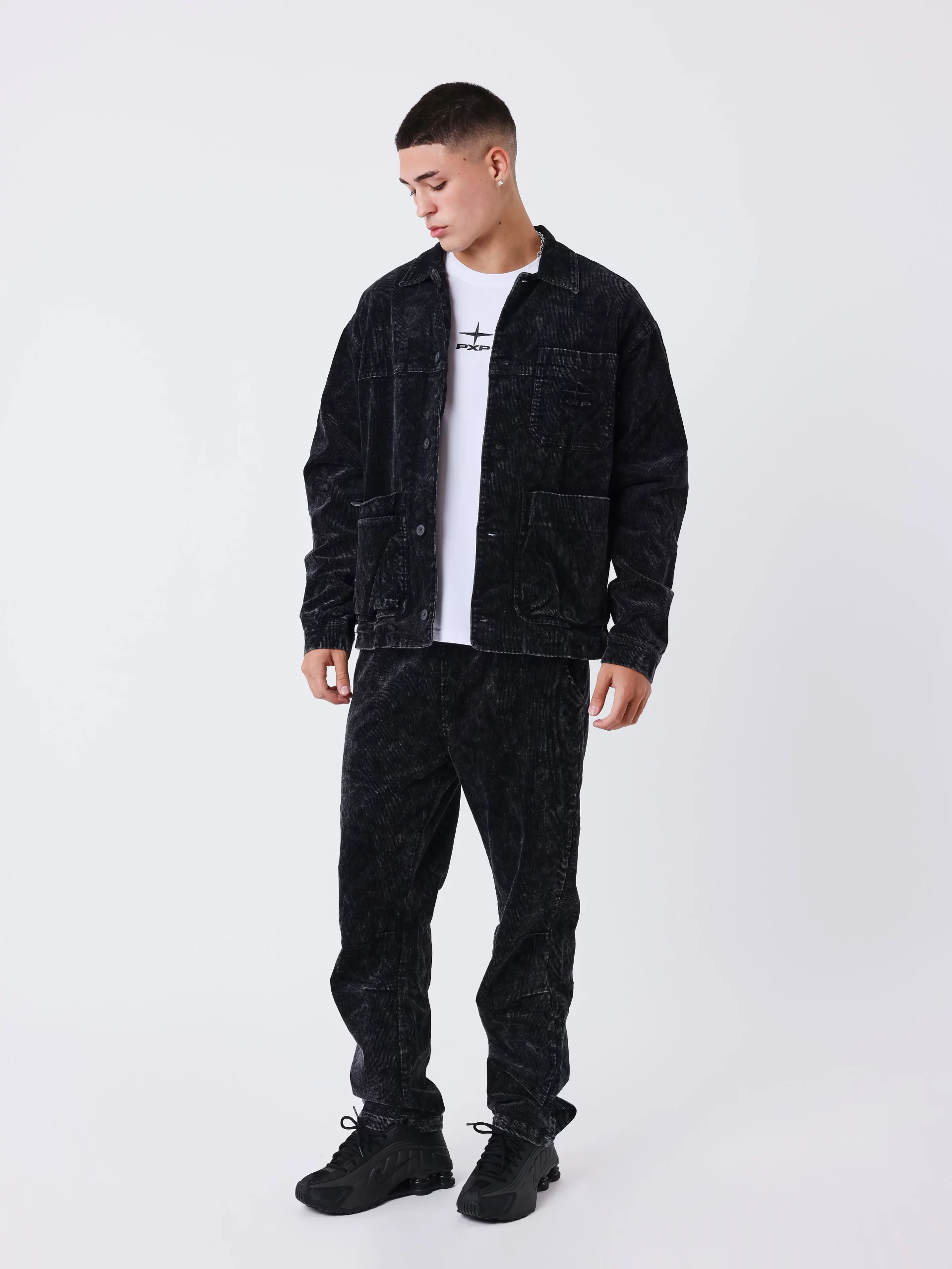 Project X Paris Cordury Set Heren Zwart