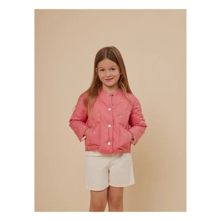 Bonpoint Veste Matelassée Cerises Baila | Rose