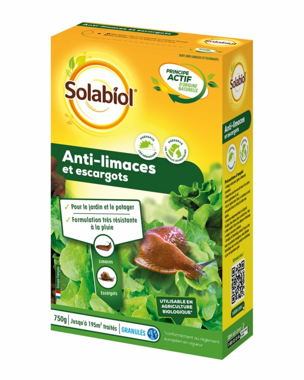 Anti limaces & escargots |750g |granules d'origine naturelle | résiste