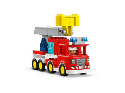 LEGO Brandweertruck met slang en brandweerman (10473)