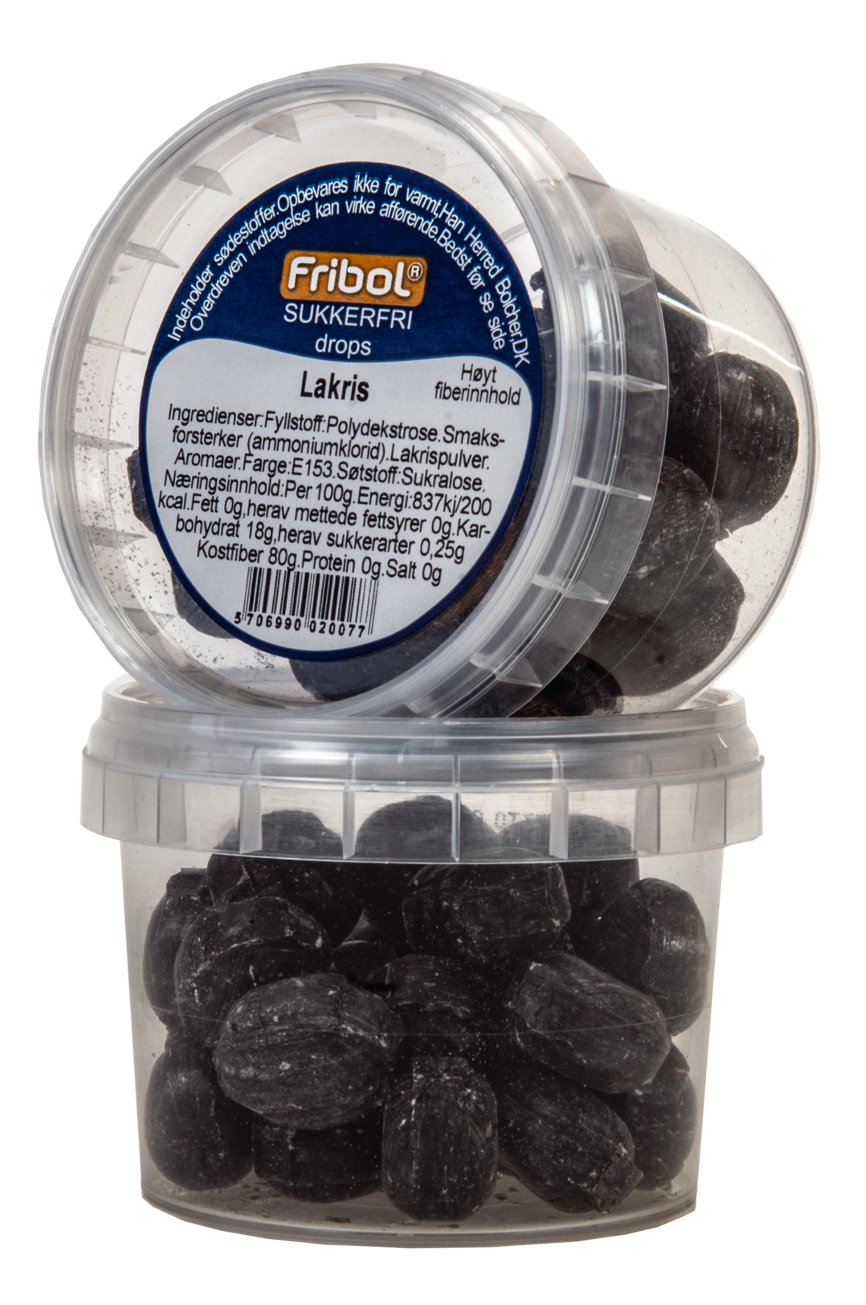 Fribol sukkerfrie drops med Lakris 65 g