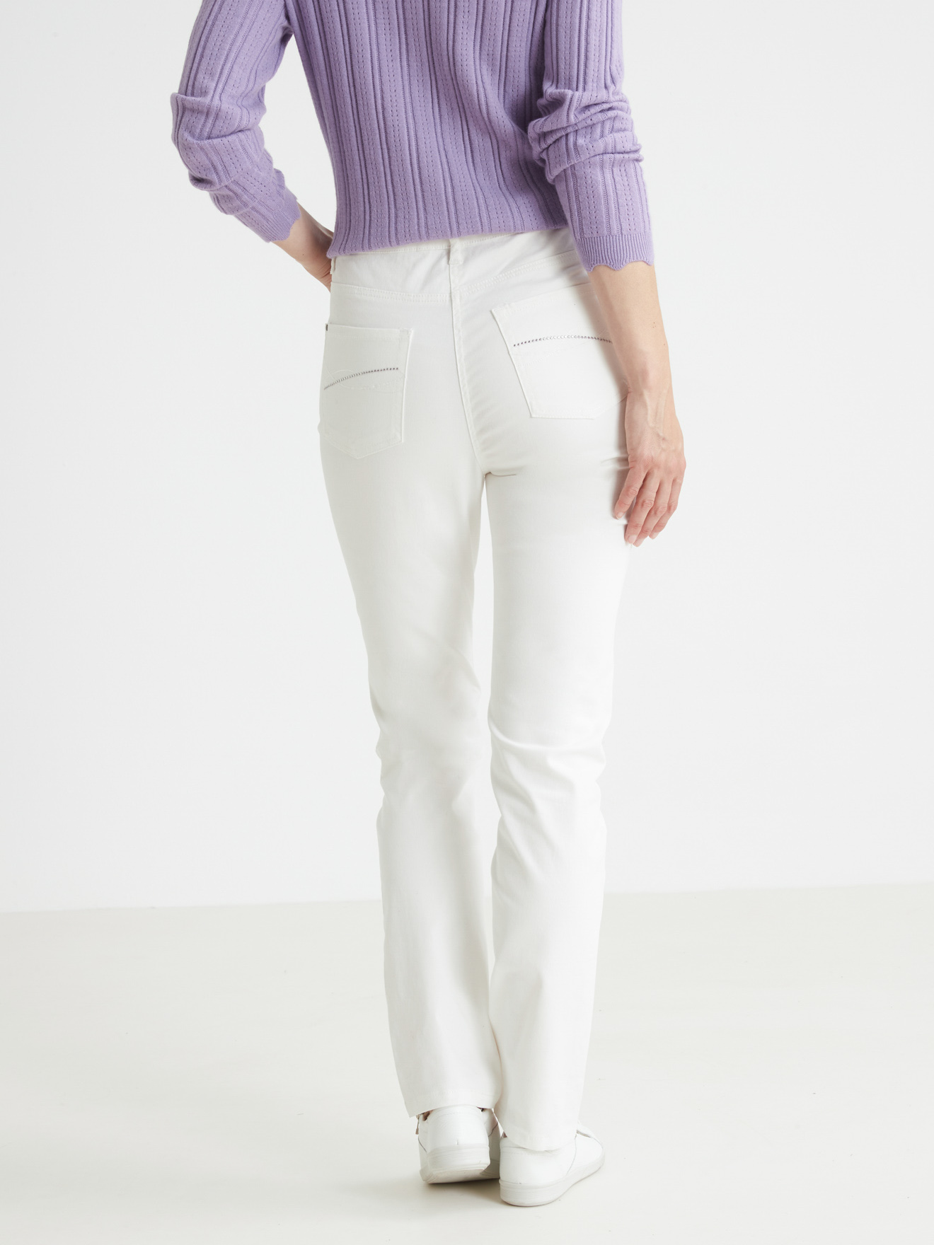 Pantalon 5 poches coupe droite