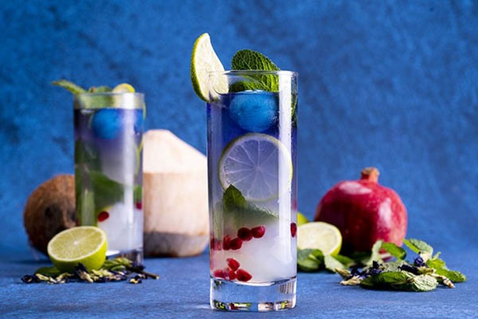 Tropical Blue Kokosmocktail