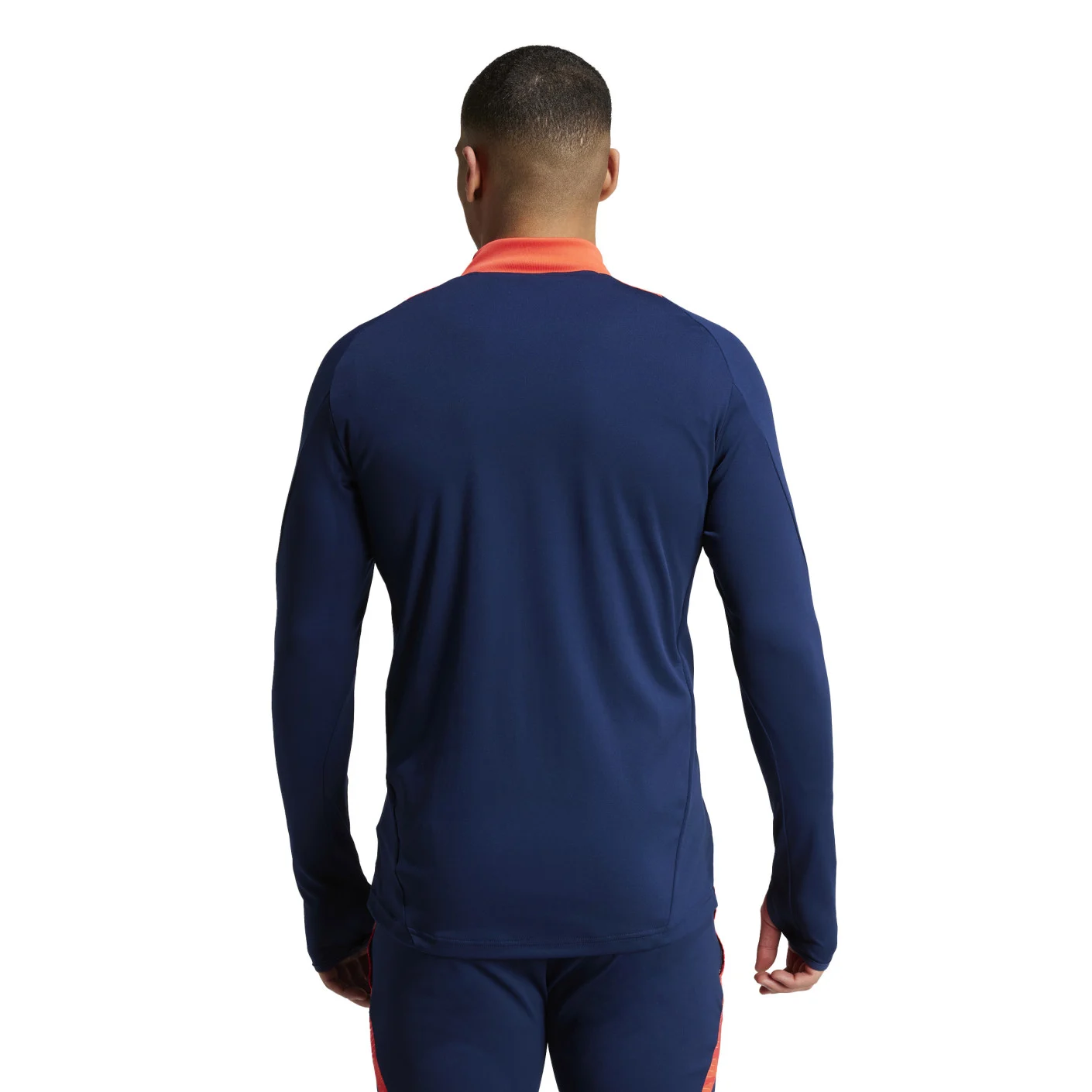 Adidas Manchester United Trainingstrui 1/4-Zip 2024-2025 Donkerblauw Rood Zilver