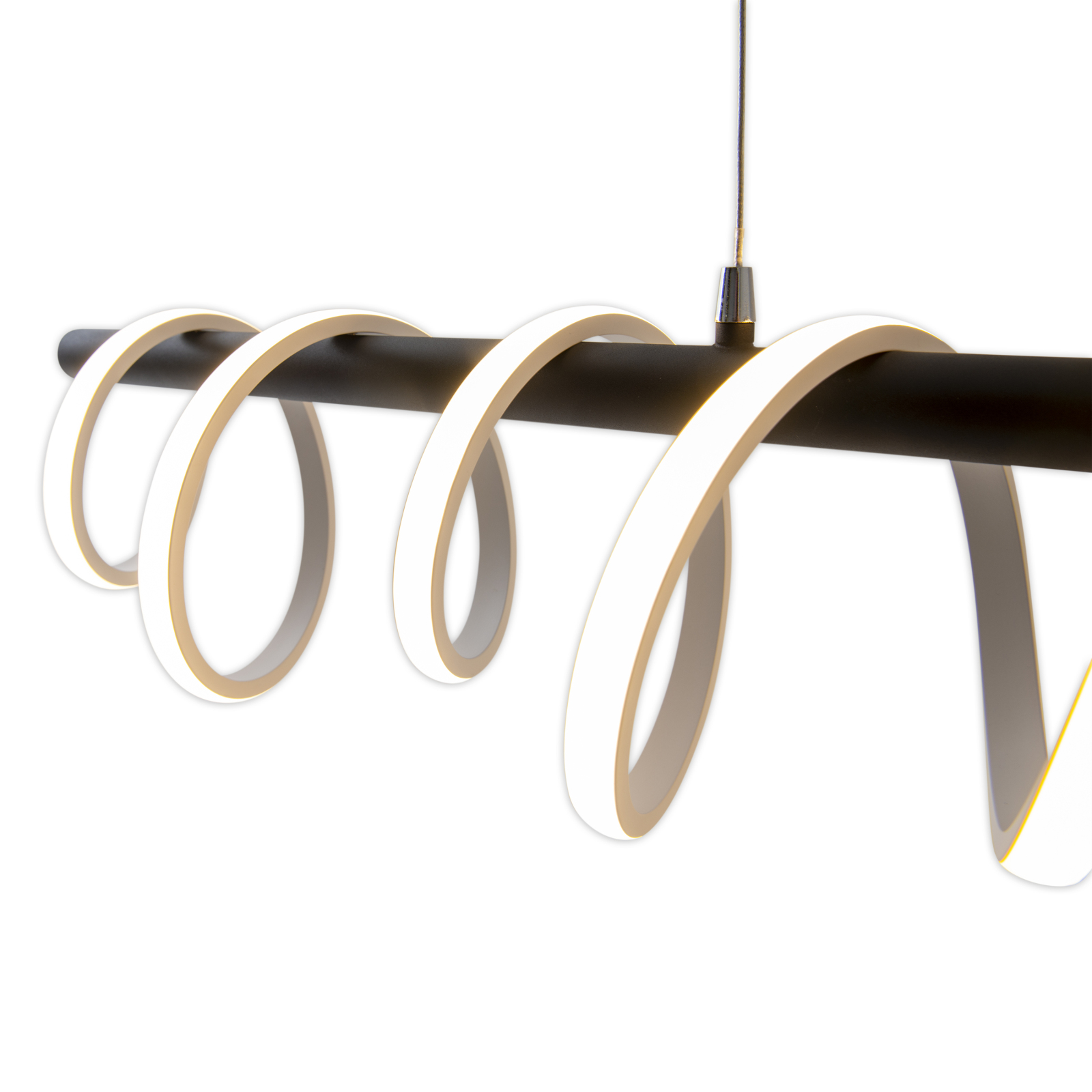 LED Pendelleuchte - schwarz - dimmbar