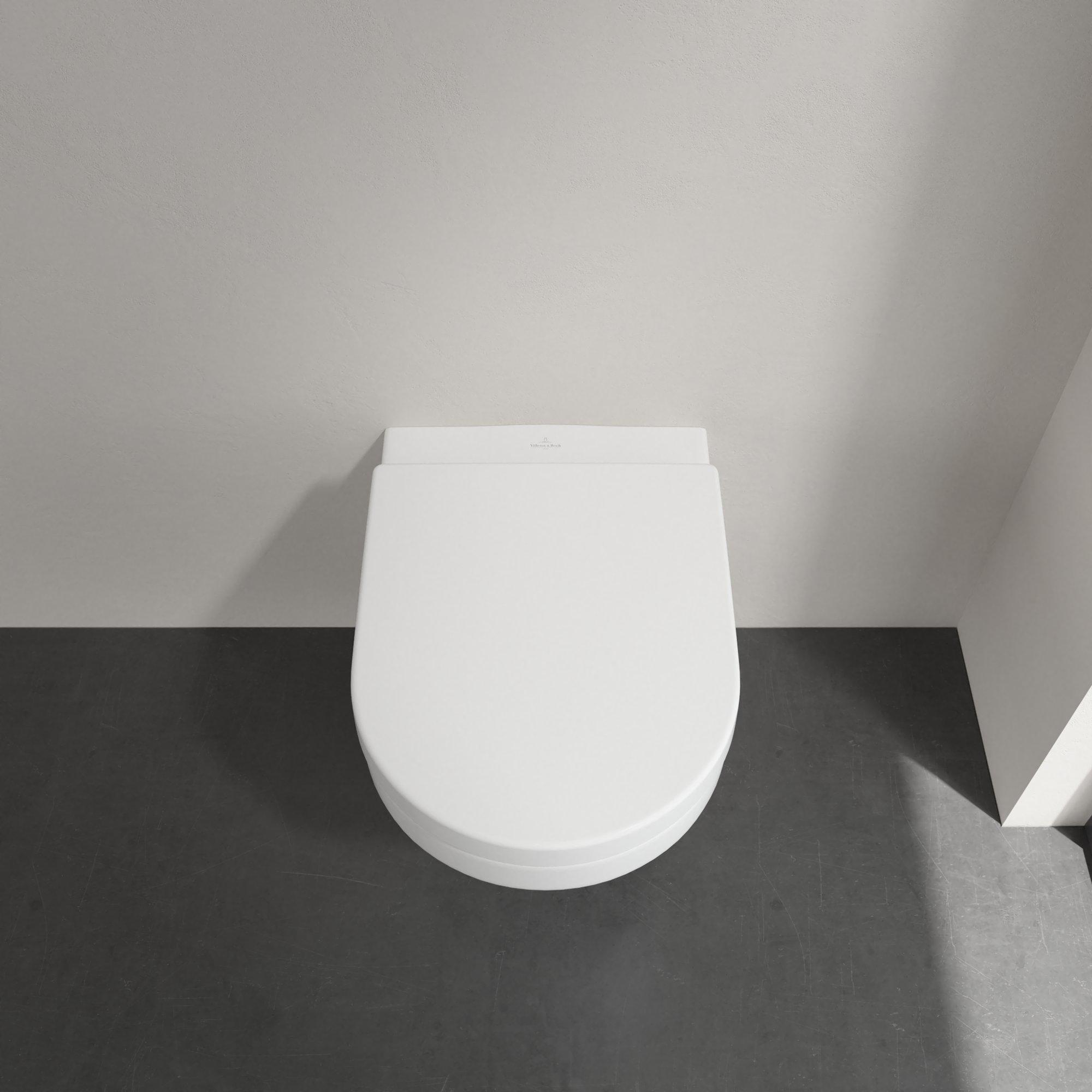 Villeroy & Boch Architectura randloos toilet ovaal met softclose zitting wit glans