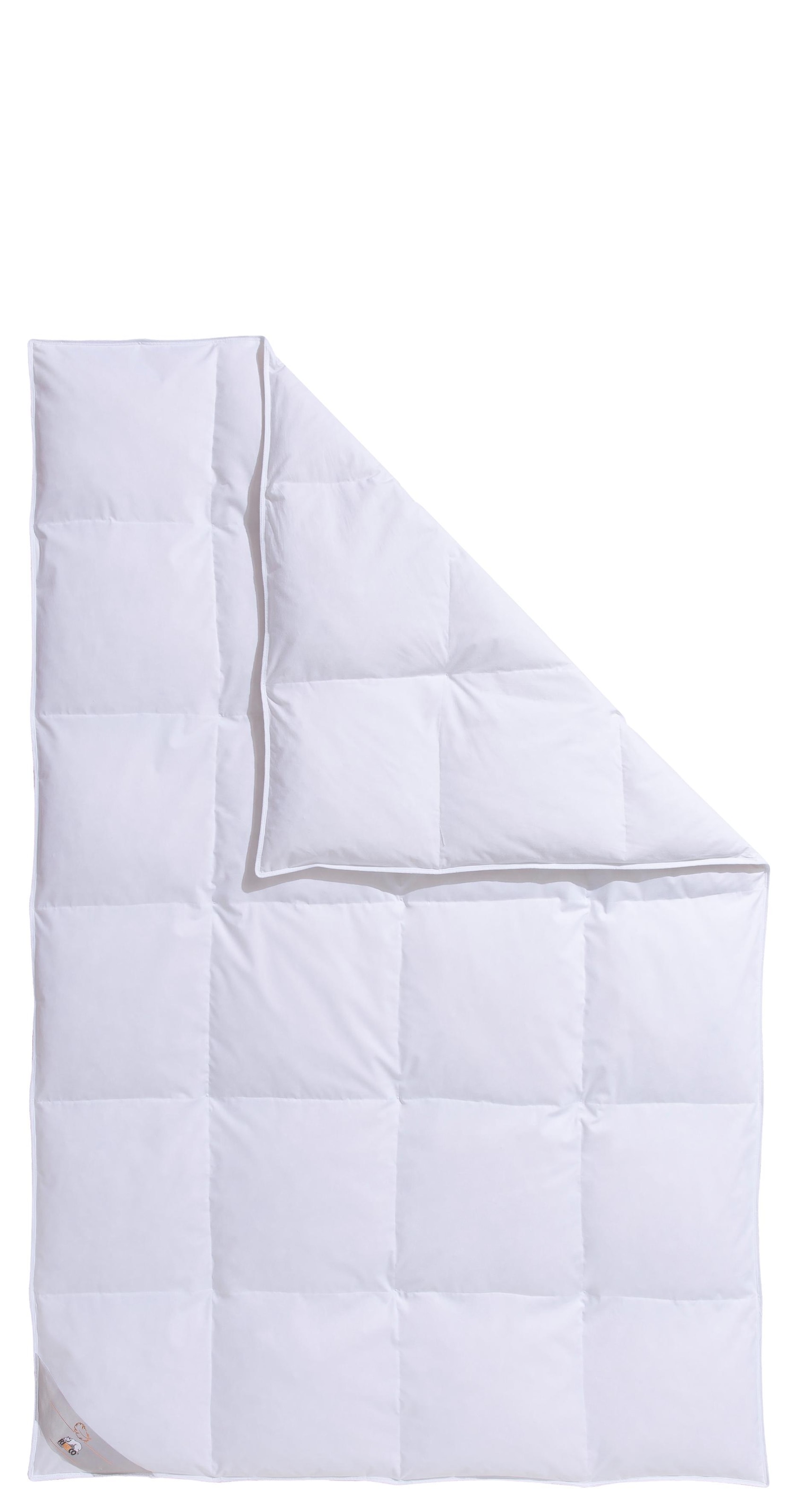 RIBECO Federbettdecke »Laram, Bettdecken für Sommer oder Winter, Made in Germany« normal Füllung 90 % Federn, 10 % Daunen 1 Stk. tlg. Super Preis-Leistung, Bettdecke 135x200 cm oder 155x220 cm, Decke