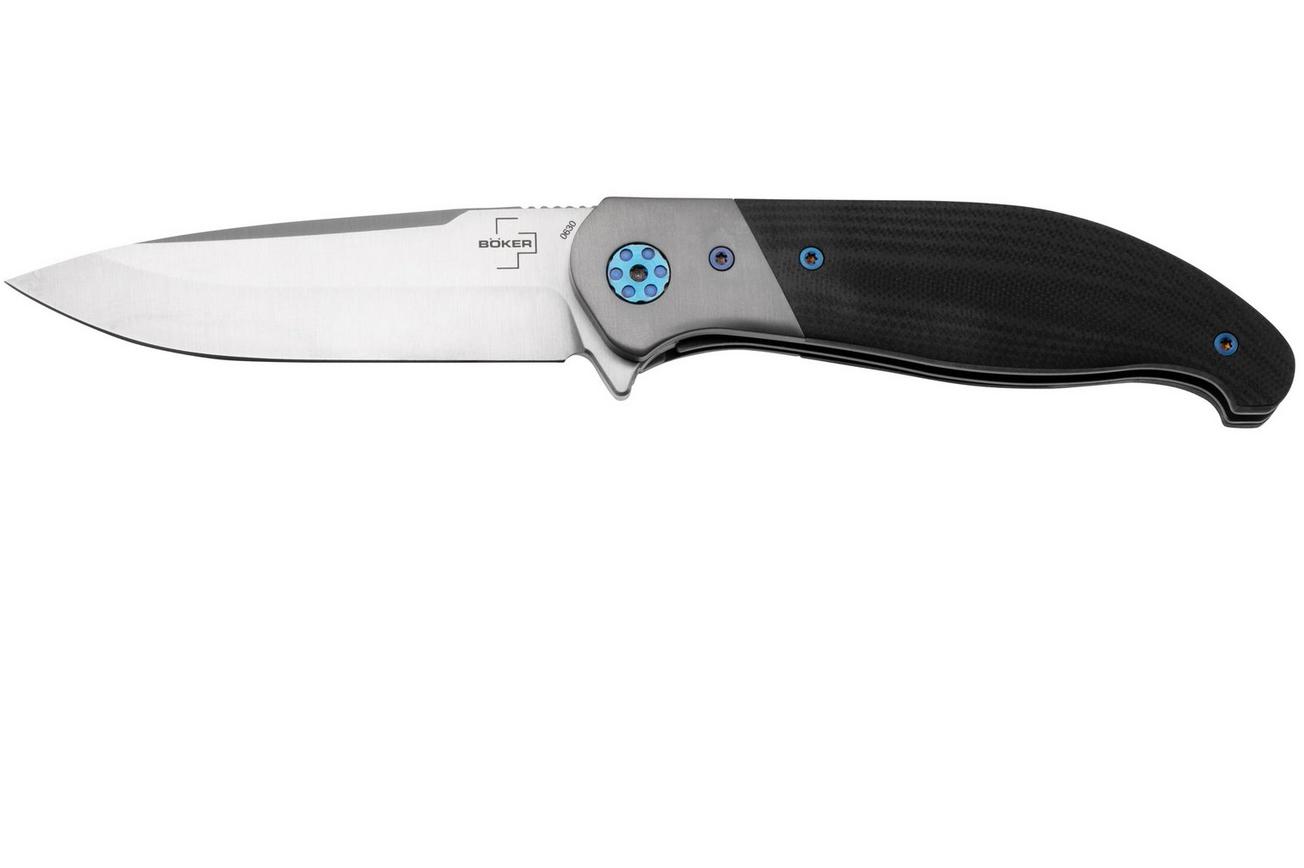 Böker Plus Undertow 01BO694 Satin D2, Black G10, zakmes, Lorien Arnold design