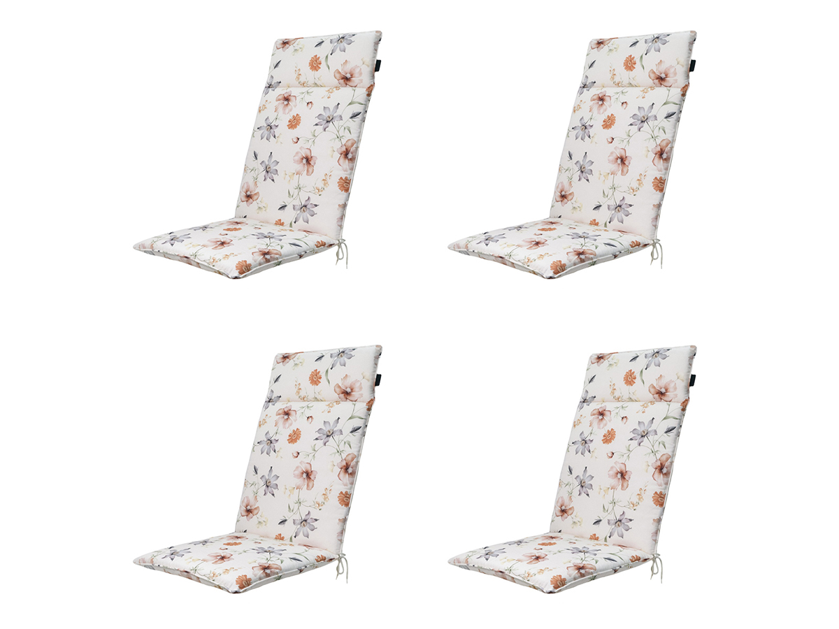 Madison Florina natural Tuinstoelkussen - Set van 4