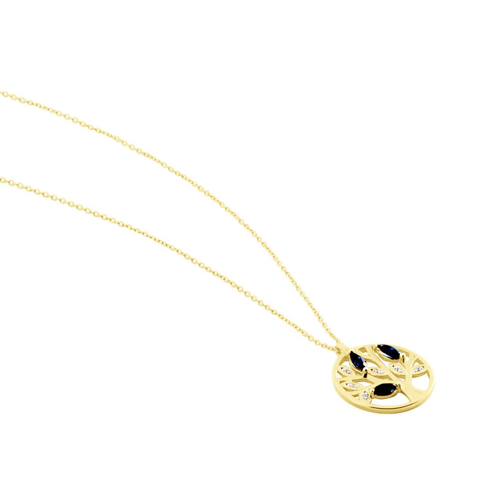 Collier Or Jaune Elsebein Saphirs