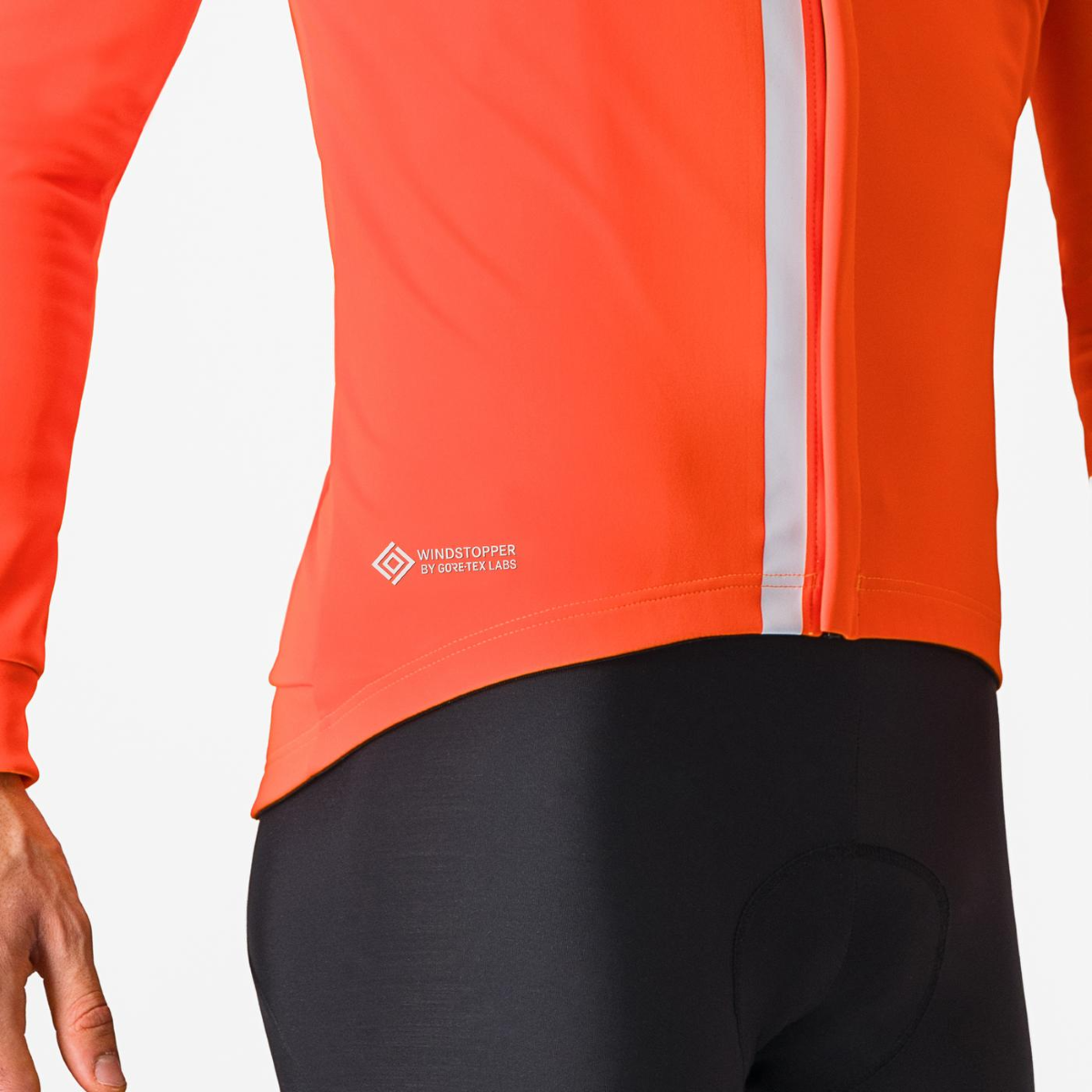Castelli Entrata cykeljakke orange/sølv herre