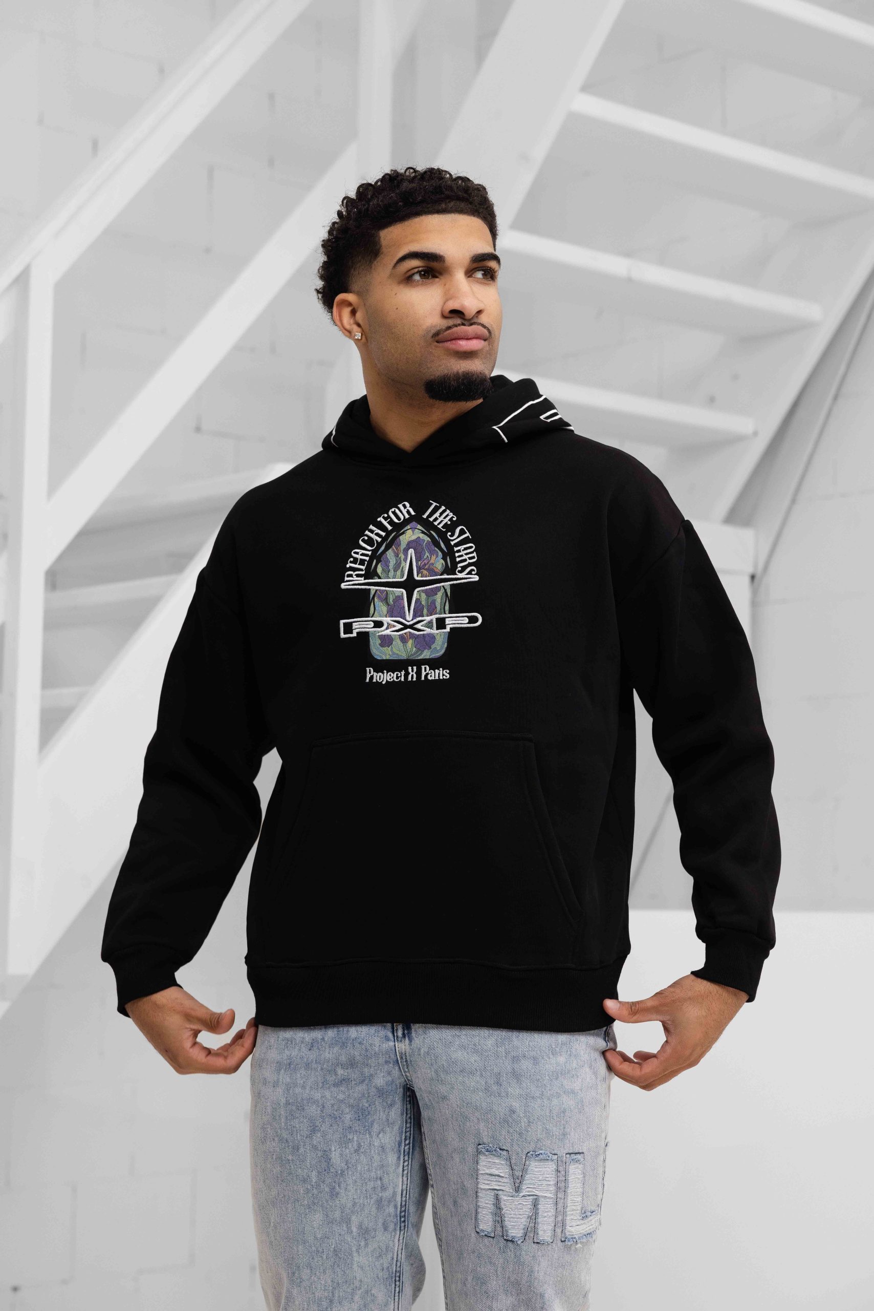 Project X Paris Vitrail Hoodie Heren Zwart