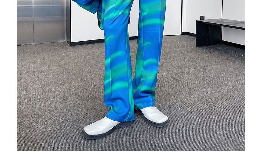 Orungeetun - Hoge taille print rechte broek