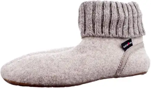 Haflinger beige 481006 - maat 42 pantoffel beige - maat 42 Calandschoen