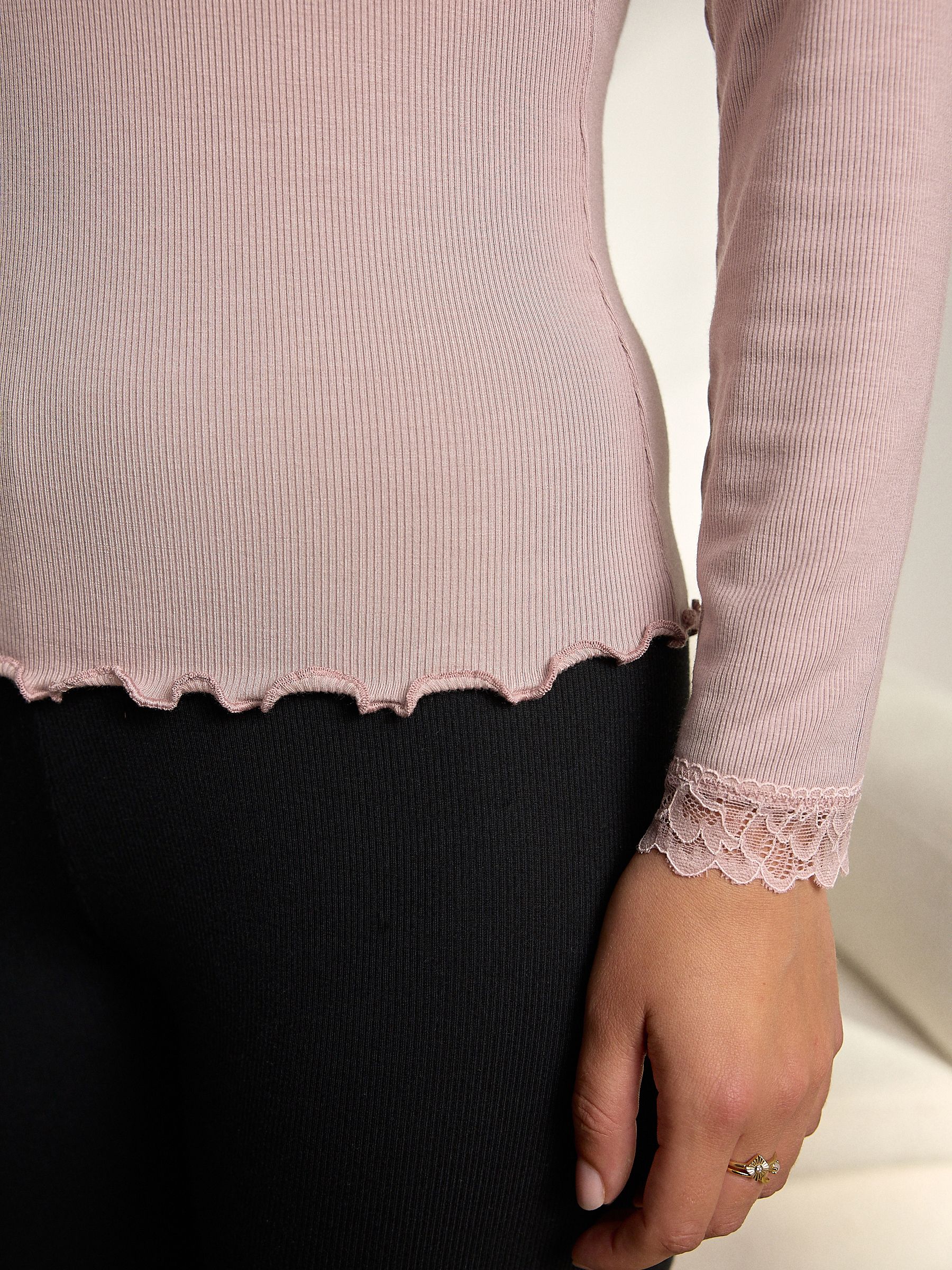 Roze - Thermische basislaagtop met lange mouwen