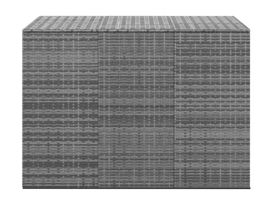 Prolenta Premium - Boîte à coussins de jardin Résine tressée 145x100x103 cm Gris