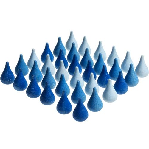Grapat druppels blauw (36st)