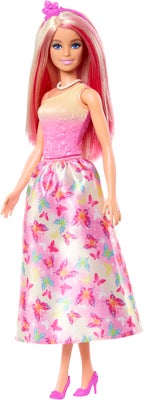 Barbie Royal Dukke med Rosa Striper