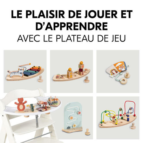 Chaise haute Beta+ avec accessoires - Blanc - HAUCK