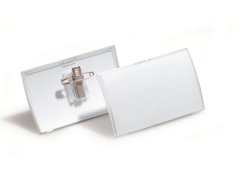 DURABLE Namensschild mit Clip Click Fold 25 x 40x75 mm Namensschilder, 25 Stück