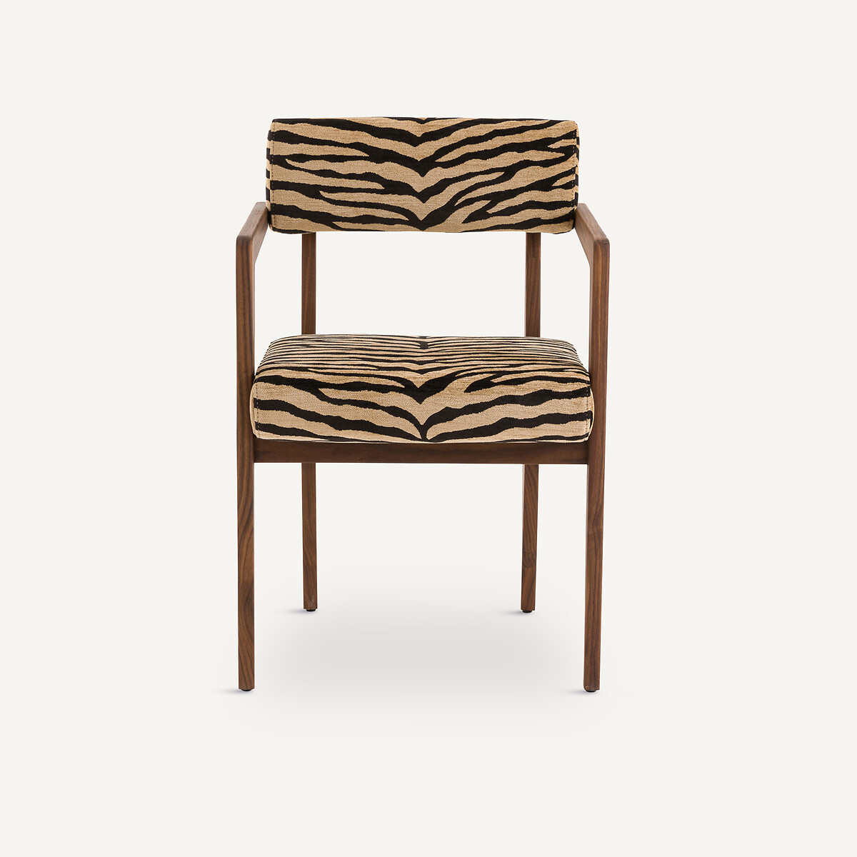 AM.PM<br>Mesa e poltrona em nogueira, tecido jacquard, Izag