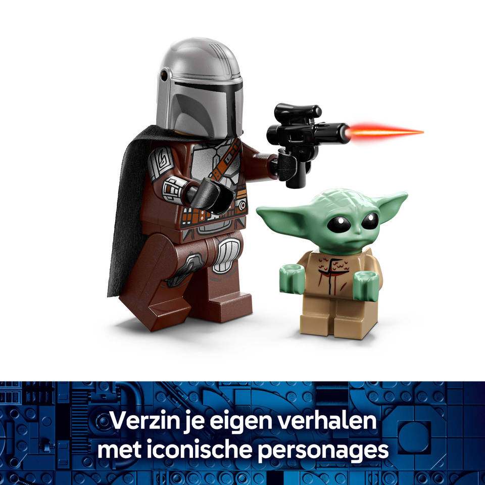 LEGO Star Wars De Mandalorian en Grogu's Speederbike 75436