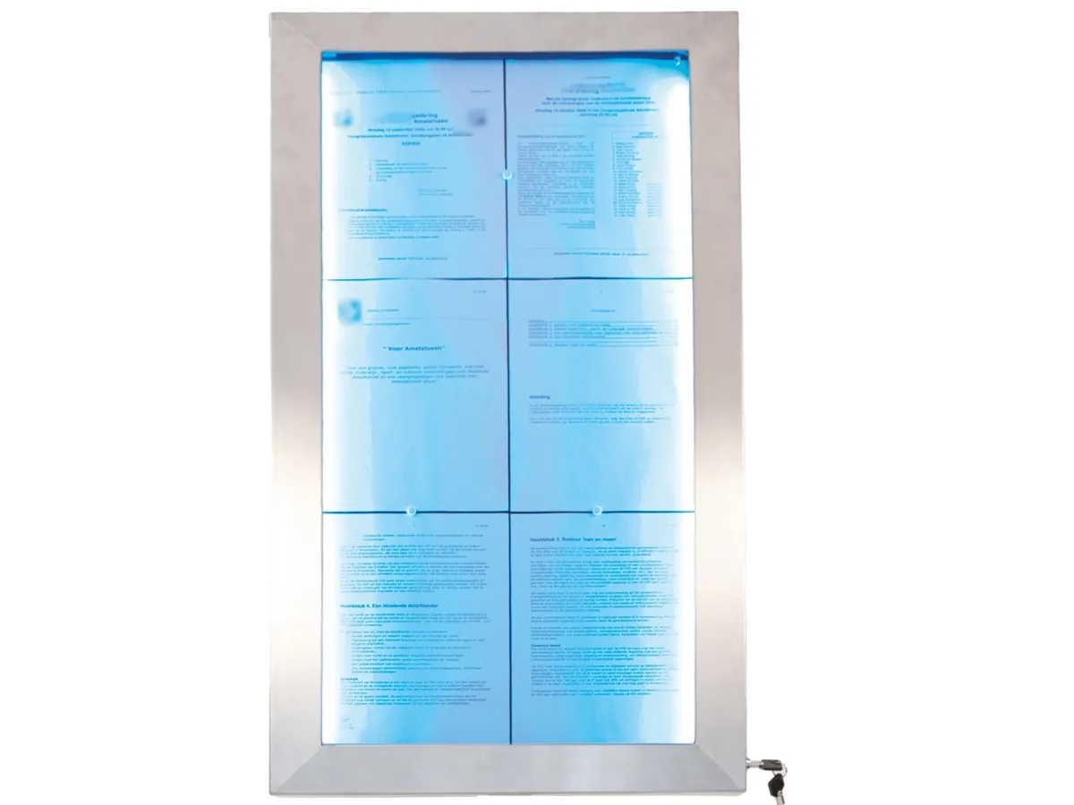 Securit® 6xA4 STAINLESS STEEL informationsdisplay