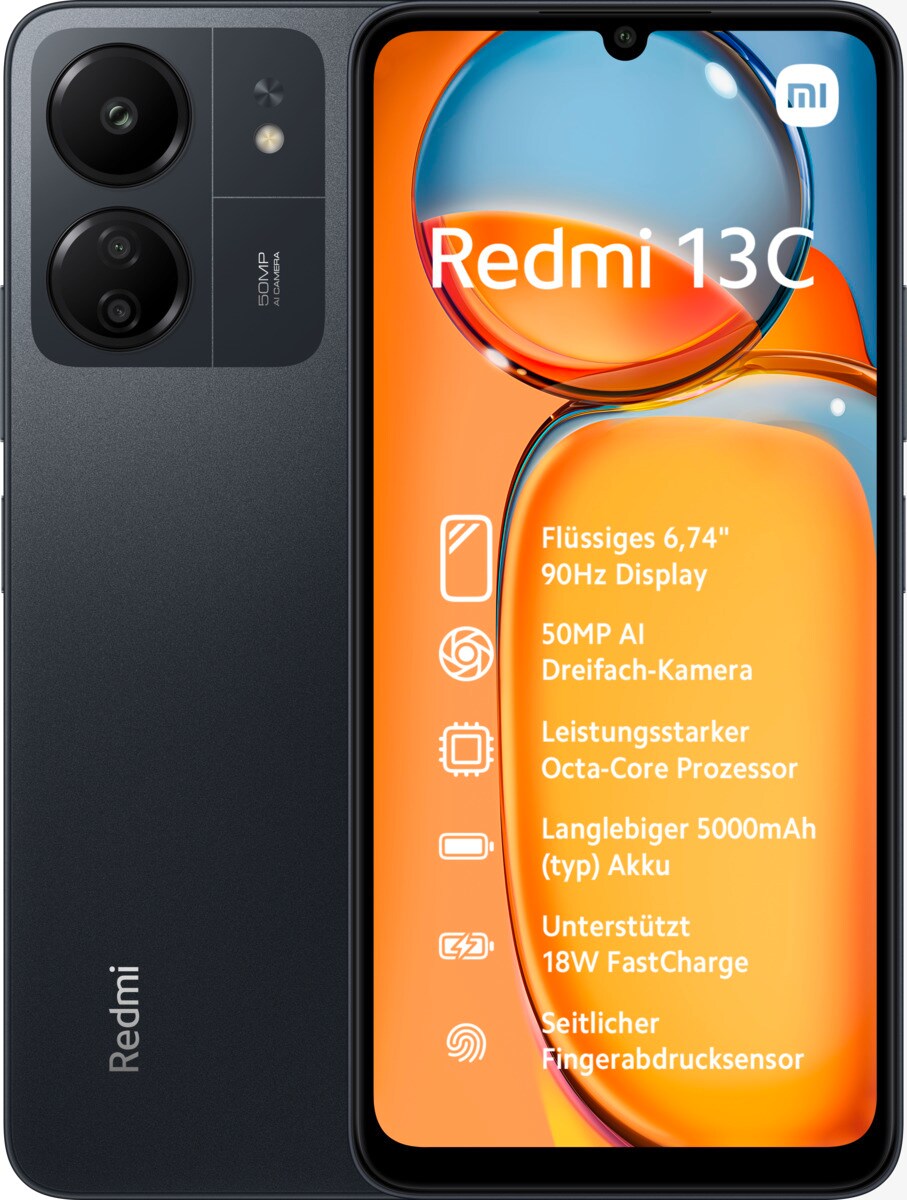 Xiaomi Redmi 13C 4GB+128GB midnight black