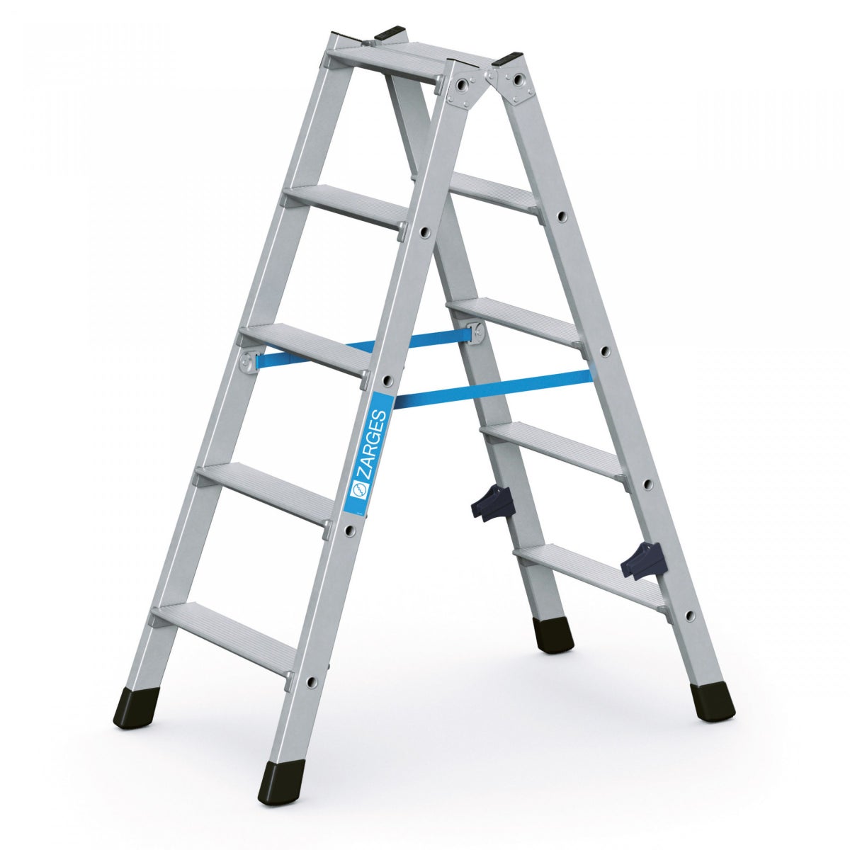 Zarges geplooide dubbele trapladder Nova B 2x5 treden