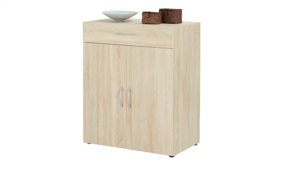 Kommode Multischrank-System 80 cm 48 cm Eiche sägerau (Nachbildung)
