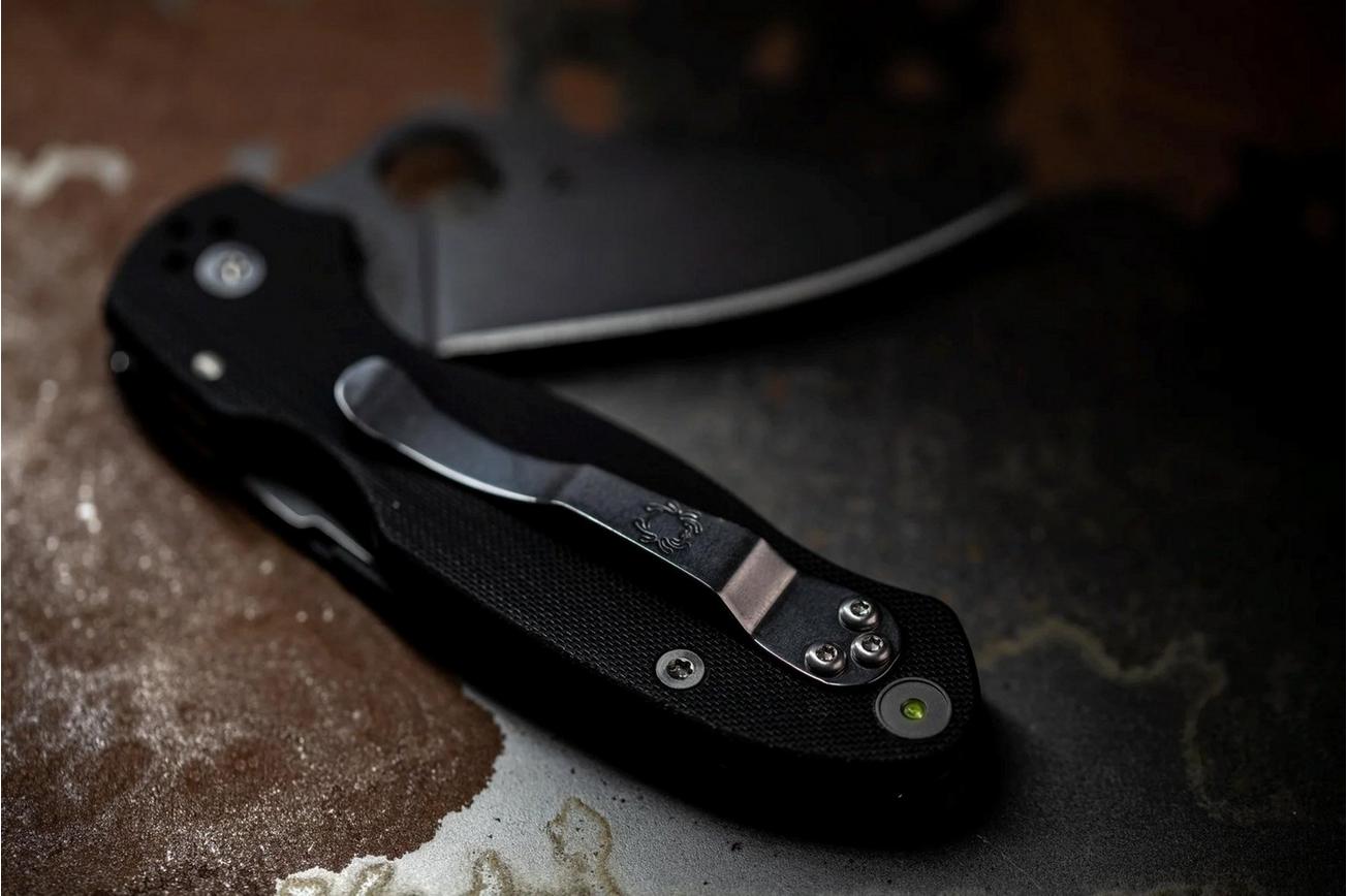 Glow Rhino Spyderco SPDR-LHP-SPY-BLC Lanyard Hole Tritium Plug Black