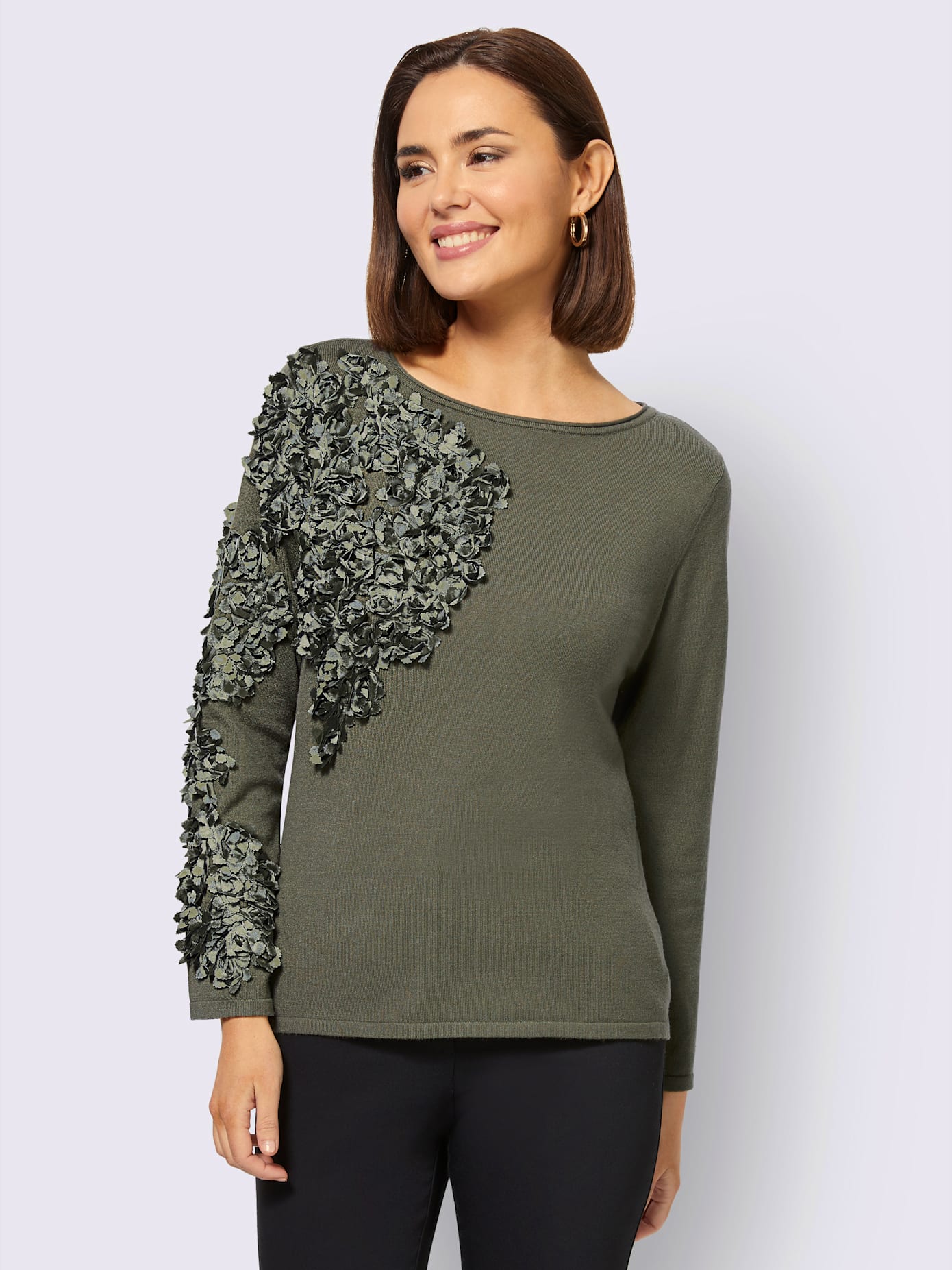 Pull à manches longues 45% viscose