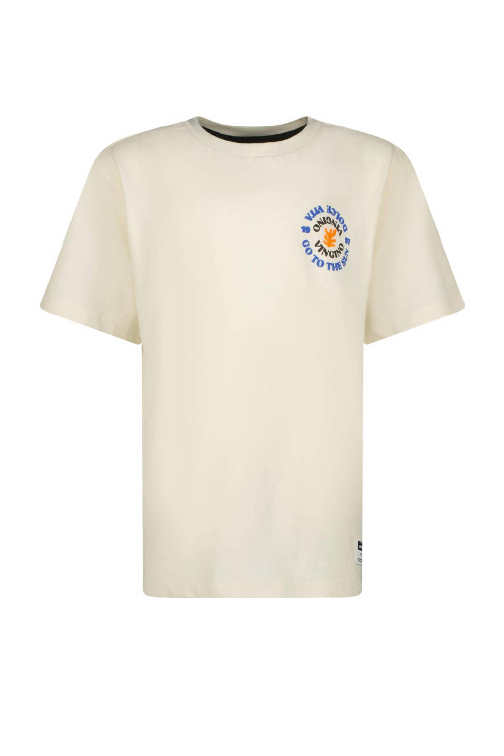 Vingino T-shirt Hesed met backprint ecru